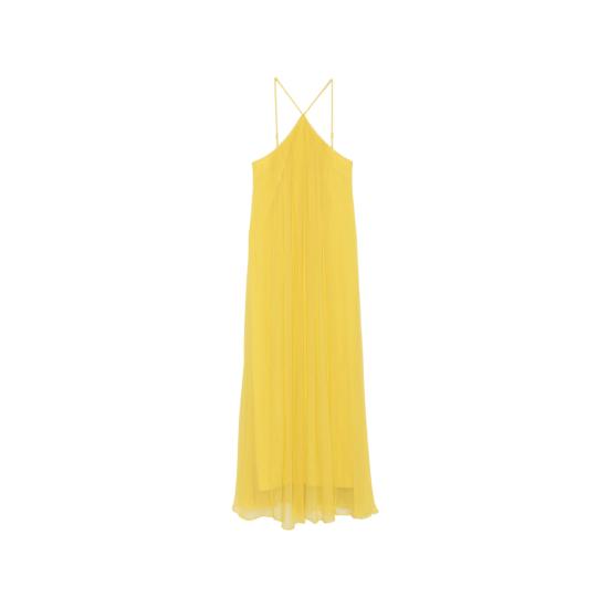 26FW 스타우드 롱 원피스 R26P2297CF CTRN YELLOW