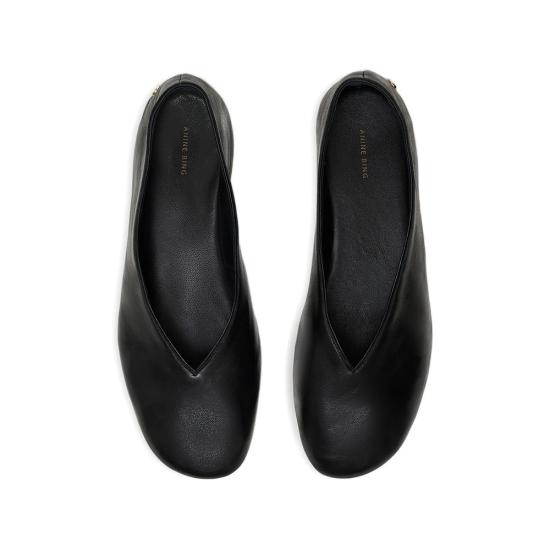 26FW 애니빙 플랫 슈즈 A 14 12370 BLK1 BLACK - ANINE BING