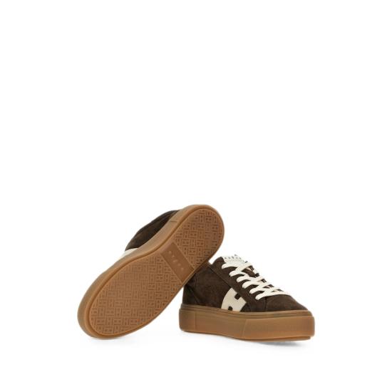 26FW 호간 크로스윈드 스니커즈 호간 HXW7050GB00U HT0R1L BROWN - HOGAN
