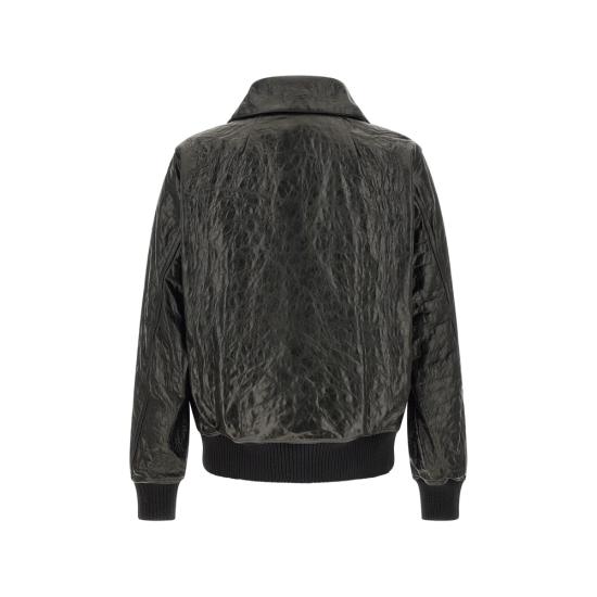 26FW 릭 오웬스 가죽 자켓 RU02F4751 LBE 09 BLACK - RICK OWENS