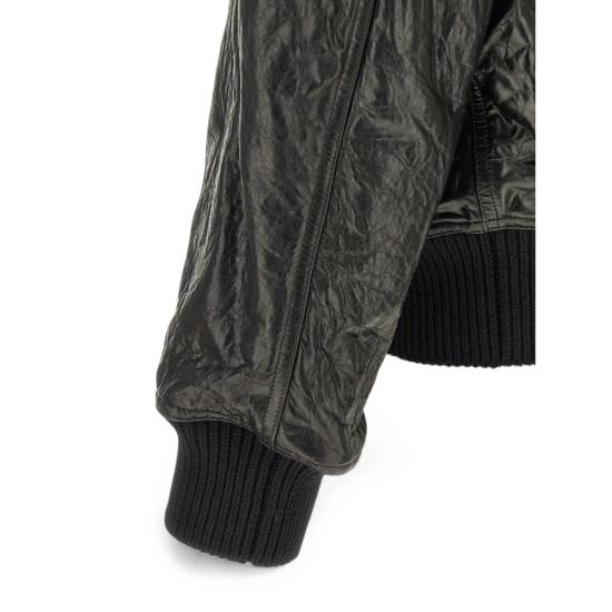 26FW 릭 오웬스 가죽 자켓 RU02F4751 LBE 09 BLACK - RICK OWENS