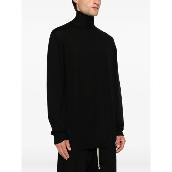 26FW 릭 오웬스 터틀넥 RU02F4626 WS 09 BLACK - RICK OWENS