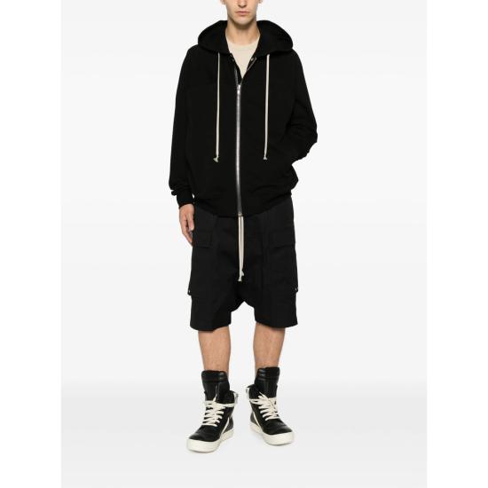 26FW 릭 오웬스 후드 티셔츠 RU02F4241 BA 09 BLACK - RICK OWENS