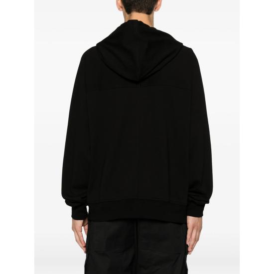 26FW 릭 오웬스 후드 티셔츠 RU02F4241 BA 09 BLACK - RICK OWENS