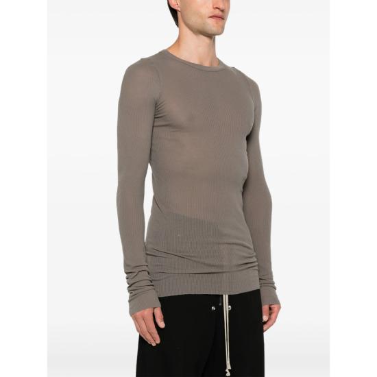 26FW 릭 오웬스 긴팔 티셔츠 RU02F4250 RC 34 GREY - RICK OWENS