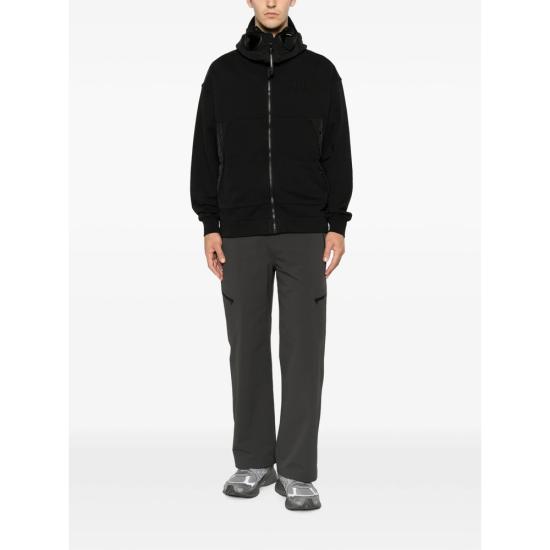 26FW 씨피 컴퍼니 후드 티셔츠 MSS032A00 5835M 999 BLACK - C.P. COMPANY