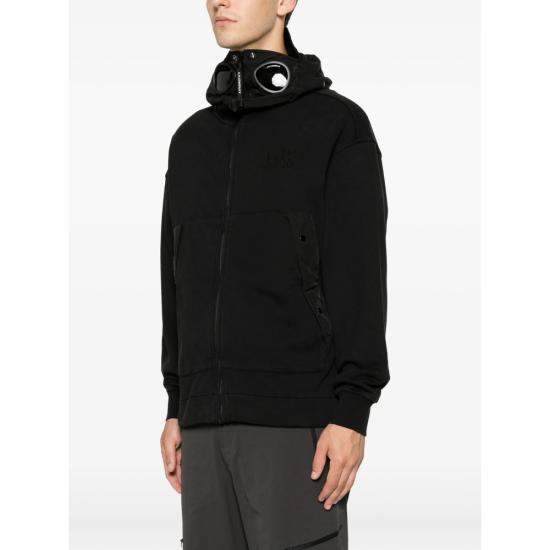 26FW 씨피 컴퍼니 후드 티셔츠 MSS032A00 5835M 999 BLACK - C.P. COMPANY