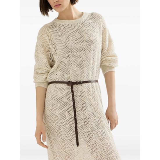 26FW 브루넬로 쿠치넬리 미디 원피스 MRG562A90 CEZ53 NEUTRALS - BRUNELLO CUCINELLI