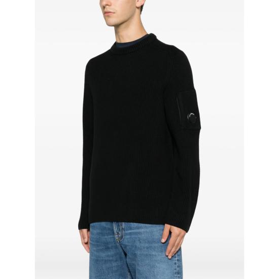 26FW 씨피 컴퍼니 스웨터 MKN101A00 6608A 999 BLACK - C.P. COMPANY