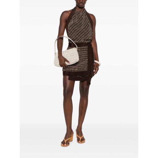 26FW 서 더 레이블 숏 원피스 SIR226 1003 TISPL BROWN NEUTRALS - SIR. THE LABEL