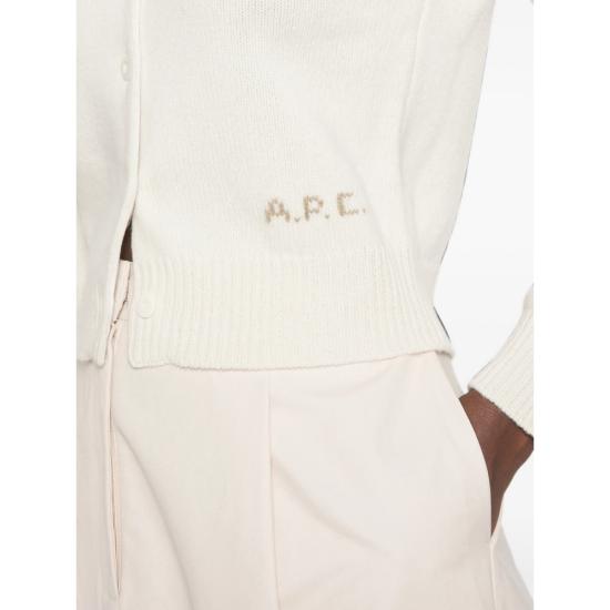26FW 아페쎄 가디건 WOASW F22352 AAD NEUTRALS - A.P.C.