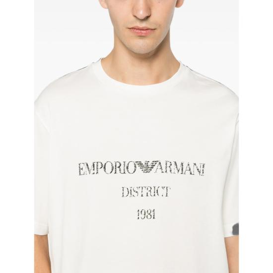 26FW 엠포리오 아르마니 반팔 티셔츠 AF29523 EM007283 U0003 WHITE - EMPORIO ARMANI