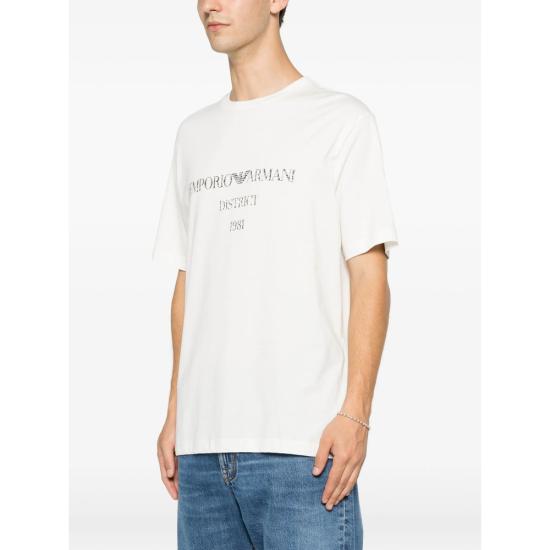 26FW 엠포리오 아르마니 반팔 티셔츠 AF29523 EM007283 U0003 WHITE - EMPORIO ARMANI