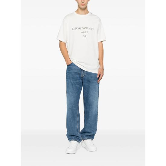 26FW 엠포리오 아르마니 반팔 티셔츠 AF29523 EM007283 U0003 WHITE - EMPORIO ARMANI