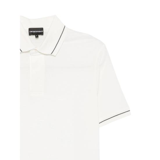 26FW 엠포리오 아르마니 폴로 티셔츠 AF12955 EM006625 U0003 WHITE - EMPORIO ARMANI