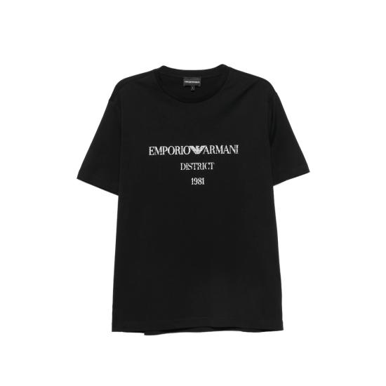 26FW 엠포리오 아르마니 반팔 티셔츠 AF29523 EM007283 UC001 BLACK