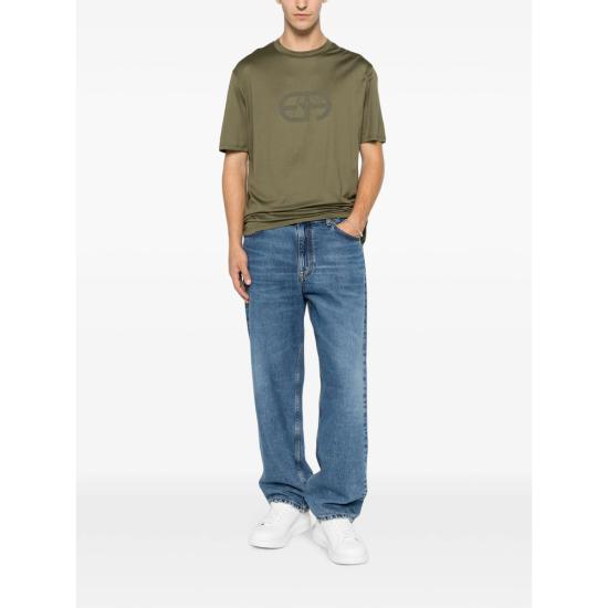 26FW 엠포리오 아르마니 반팔 티셔츠 AF10017 EM004581 U7046 GREEN - EMPORIO ARMANI
