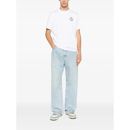 26FW 몽클레어 폴로 티셔츠 89AUG 8C000 25 00A WHITE - MONCLER