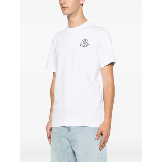 26FW 몽클레어 폴로 티셔츠 89AUG 8C000 25 00A WHITE - MONCLER