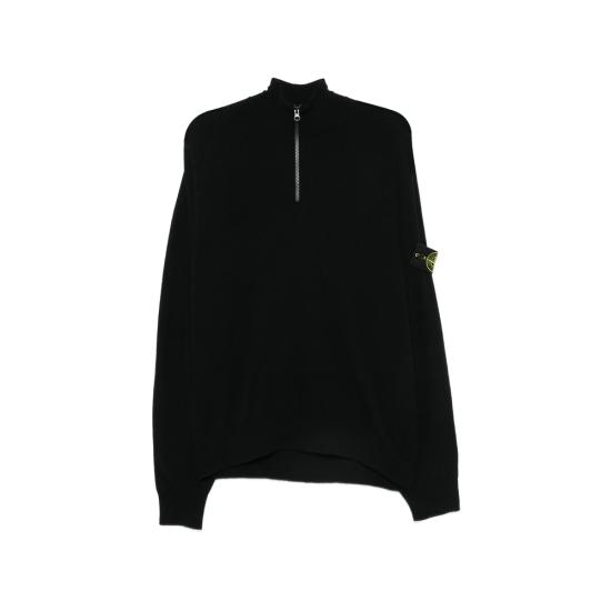 26FW 스톤 아일랜드 집업 니트 155100008 S00A1 V0029 BLACK