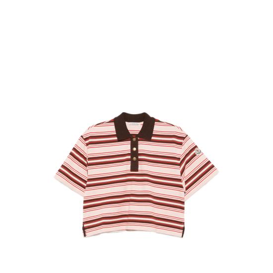 26FW 몽클레어 폴로 티셔츠 89BHU 8A000 04 F52 PINK BROWN