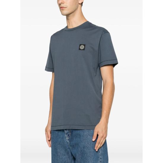 26FW 스톤 아일랜드 반팔 티셔츠 152100027 S0013 V002E BLUE - STONE ISLAND