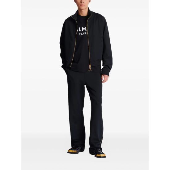 26FW 발망 반팔 티셔츠 GH1EG000 BD45 EAB BLACK - BALMAIN