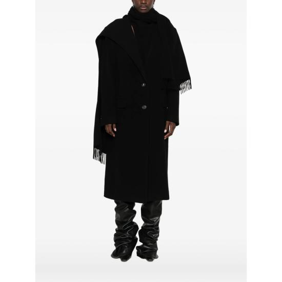 26FW 디 아티코 코트 261WCC00097 WWS001AA 100 BLACK - THE ATTICO