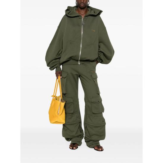 26FW 디 아티코 후드 티셔츠 261WCF00015 JJF007AA 724 GREEN - THE ATTICO