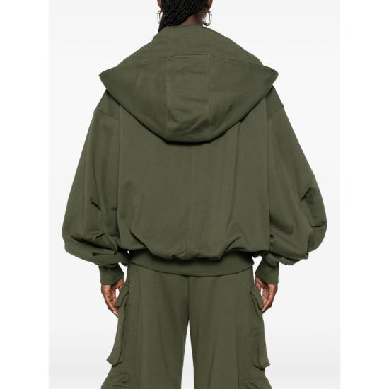 26FW 디 아티코 후드 티셔츠 261WCF00015 JJF007AA 724 GREEN - THE ATTICO