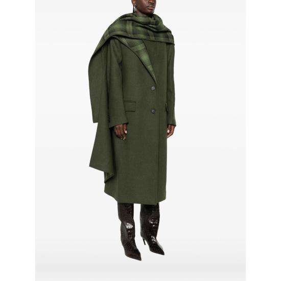 26FW 디 아티코 코트 261WCC00097 WWP002AA 081 GREEN - THE ATTICO