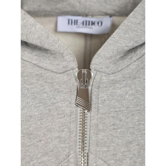 26FW 디 아티코 후드 티셔츠 261WCF00026 JJF003AA 183 GREY - THE ATTICO