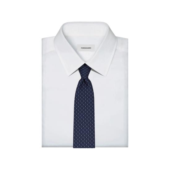 26FW 살바토레 페라가모 넥타이 351443 0794559 BLUSC BLUE - SALVATORE FERRAGAMO