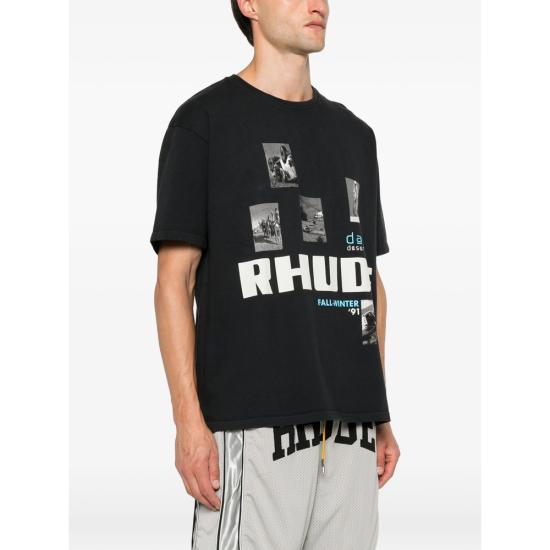 26FW 루드 반팔 티셔츠 RHPF26TT03012 6191 BLACK - RHUDE