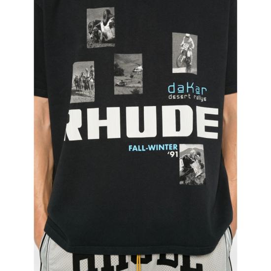 26FW 루드 반팔 티셔츠 RHPF26TT03012 6191 BLACK - RHUDE