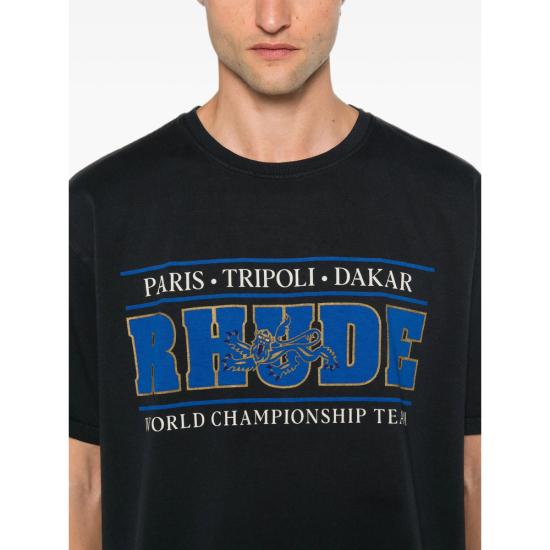 26FW 루드 반팔 티셔츠 RHPF26TT05012 6183 BLACK - RHUDE