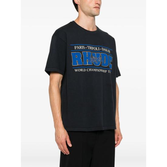 26FW 루드 반팔 티셔츠 RHPF26TT05012 6183 BLACK - RHUDE