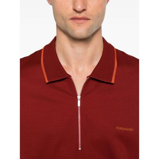 26FW 살바토레 페라가모 폴로 티셔츠 144797 0795877 RUGGI RED - SALVATORE FERRAGAMO
