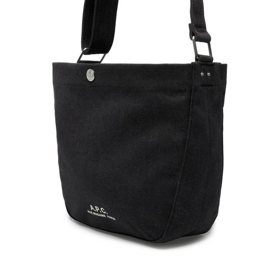 26FW 아페쎄 저널 로고 스몰 숄더백 PSAJZ M67010 LZZ BLACK - A.P.C.