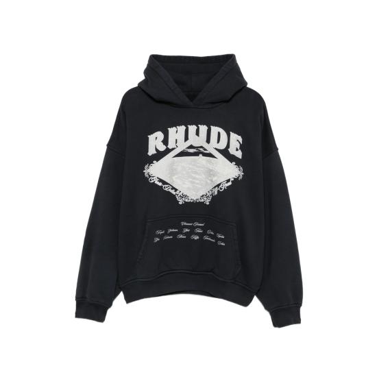 26FW 루드 후드 티셔츠 RHPF26HO08012 6505 BLACK