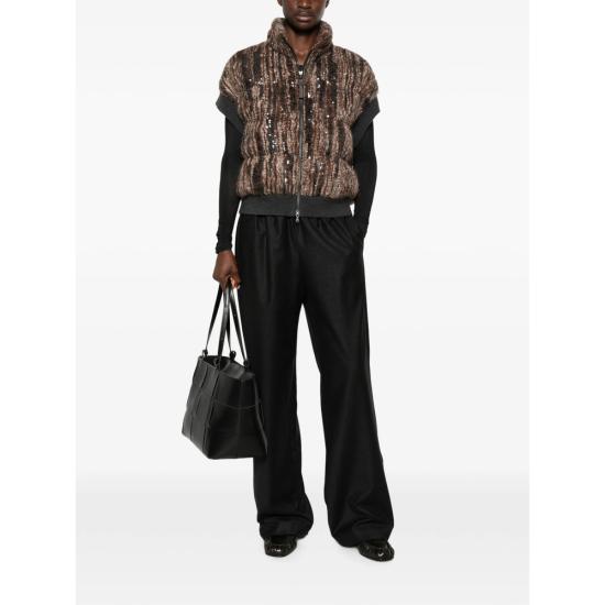 26FW 브루넬로 쿠치넬리 베스트 M0NLR7183P CBS28 BROWN NEUTRALS - BRUNELLO CUCINELLI