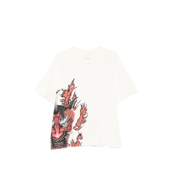 26FW 와이쓰리 반팔 티셔츠 KU2200 WHITE