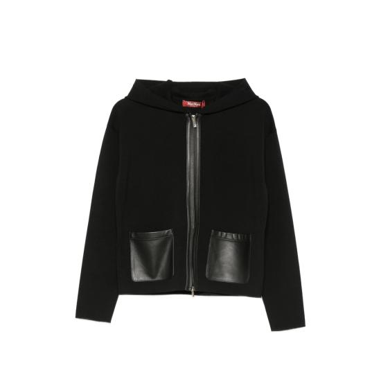 26FW 막스마라 스튜디오 후드 티셔츠 MSTCOLIMBO 010F 003 BLACK