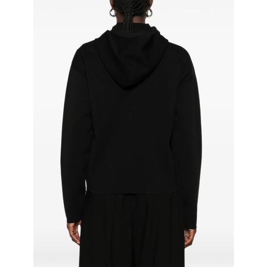 26FW 막스마라 스튜디오 후드 티셔츠 MSTCOLIMBO 010F 003 BLACK - MAX MARA STUDIO