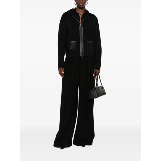 26FW 막스마라 스튜디오 후드 티셔츠 MSTCOLIMBO 010F 003 BLACK - MAX MARA STUDIO