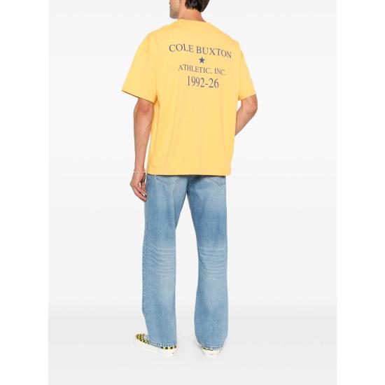 26FW 콜 북스톤 반팔 티셔츠 AIT320 700 YELLOW - COLE BUXTON