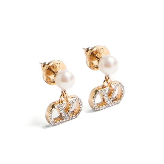 26FW 발렌티노 가라바니 이어링 9W2J0X81HJY CNP GOLD WHITE - VALENTINO GARAVANI