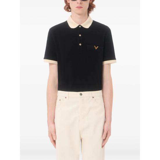 26FW 발렌티노 가라바니 폴로 티셔츠 9V3MH01KBGT 9RA BLACK - VALENTINO GARAVANI