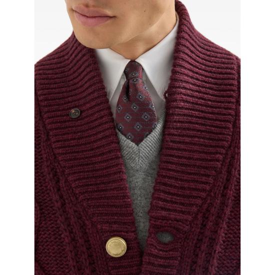 26FW 브루넬로 쿠치넬리 넥타이 MI8850018 C9677 RED - BRUNELLO CUCINELLI