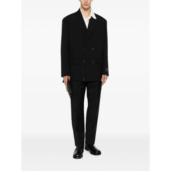 26FW 질샌더 스트레이트 팬츠 J41444 J22KA0394 001 BLACK - JIL SANDER